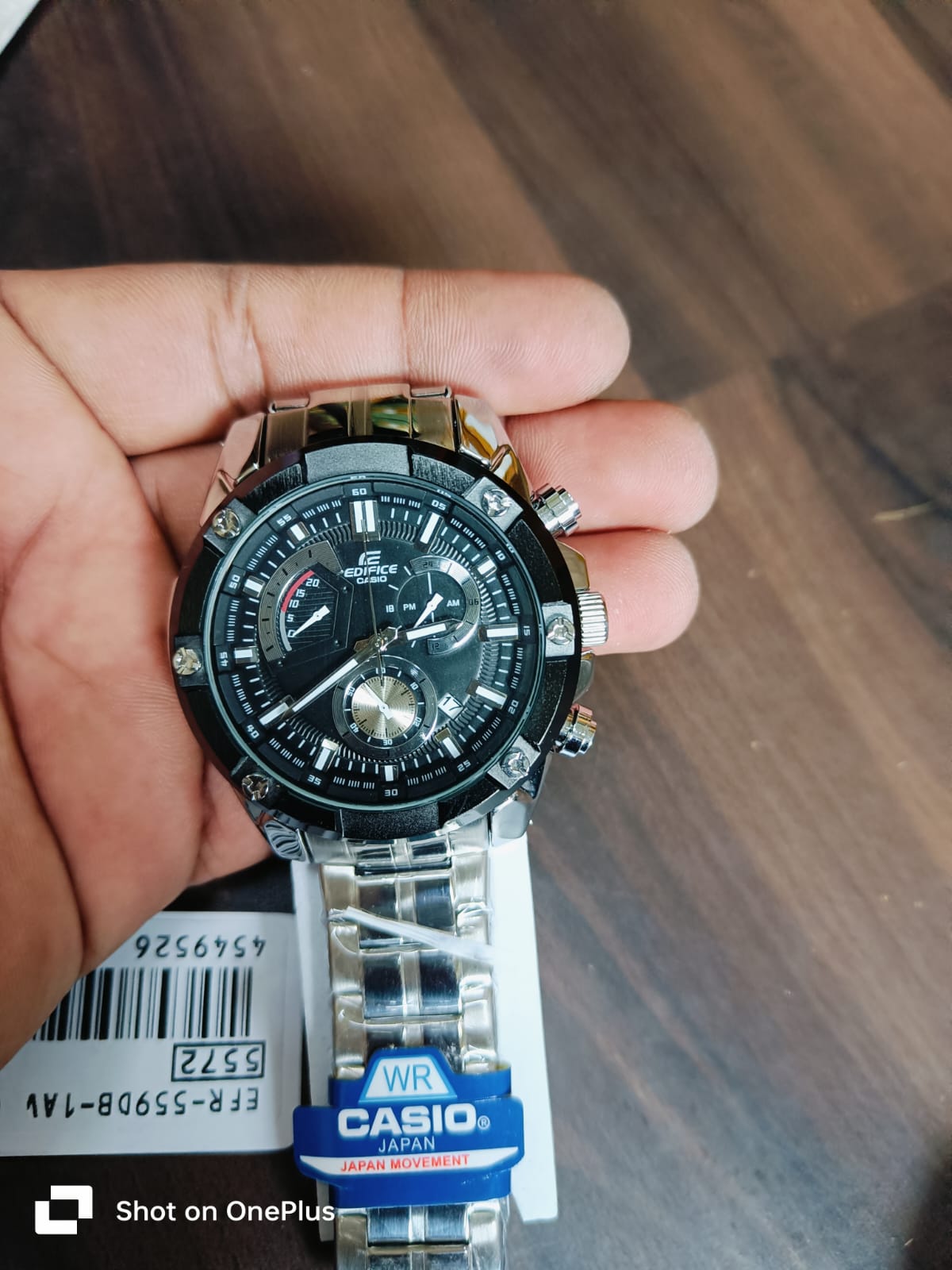 Men Casio Edifice Watch EF558SG1AVDF Chronograph