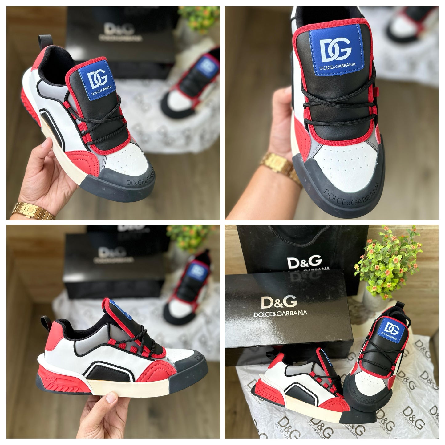 Dolce&Gabbana Portofino leather sneakers