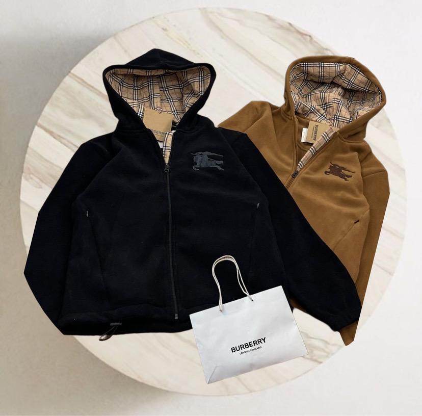 Burberry Ladies Premium Zipper Hoodie