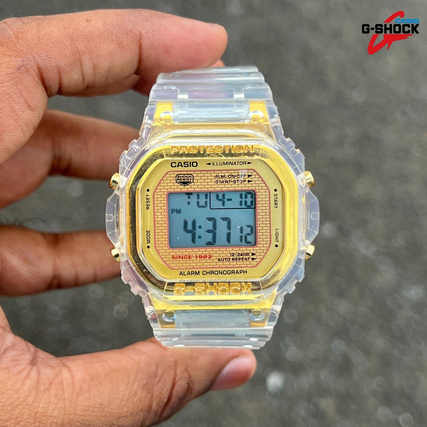 CASIO G-SHOCK TRANPERNT STRAP & CASE