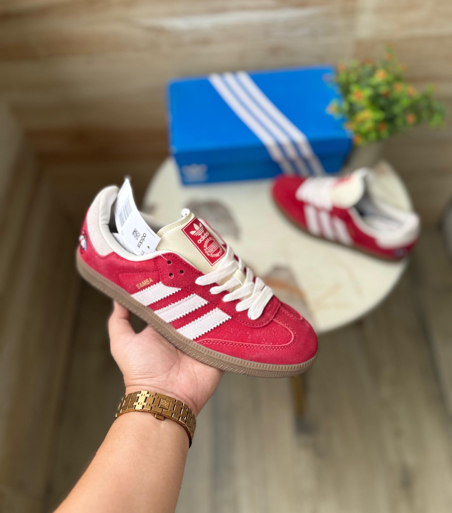 Adidas Originals Samba "Better Scarlet Off White" | Iconic Leather Sneakers