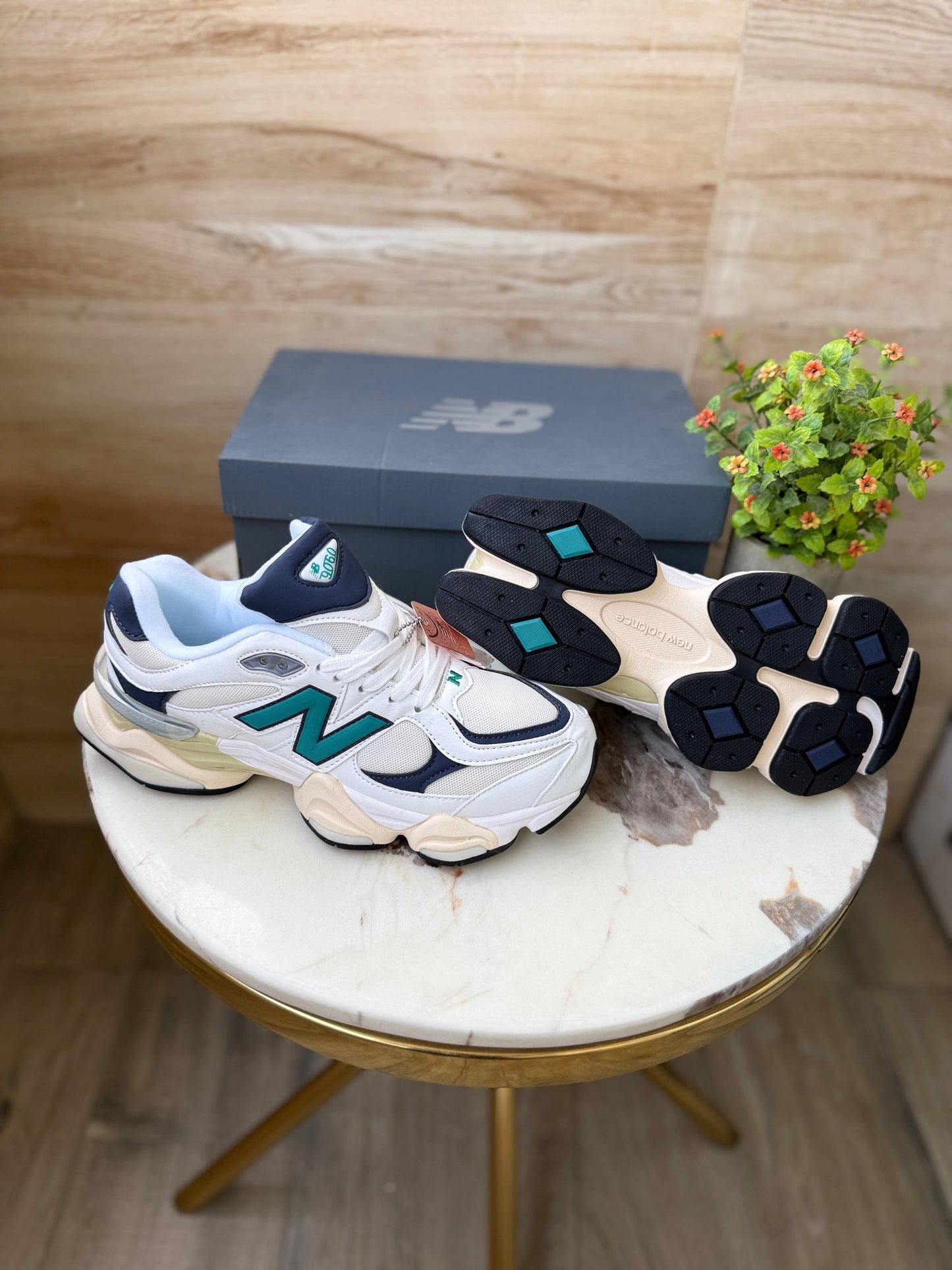 New Balance 9060 White Silver – Premium Showroom Quality Sneakers