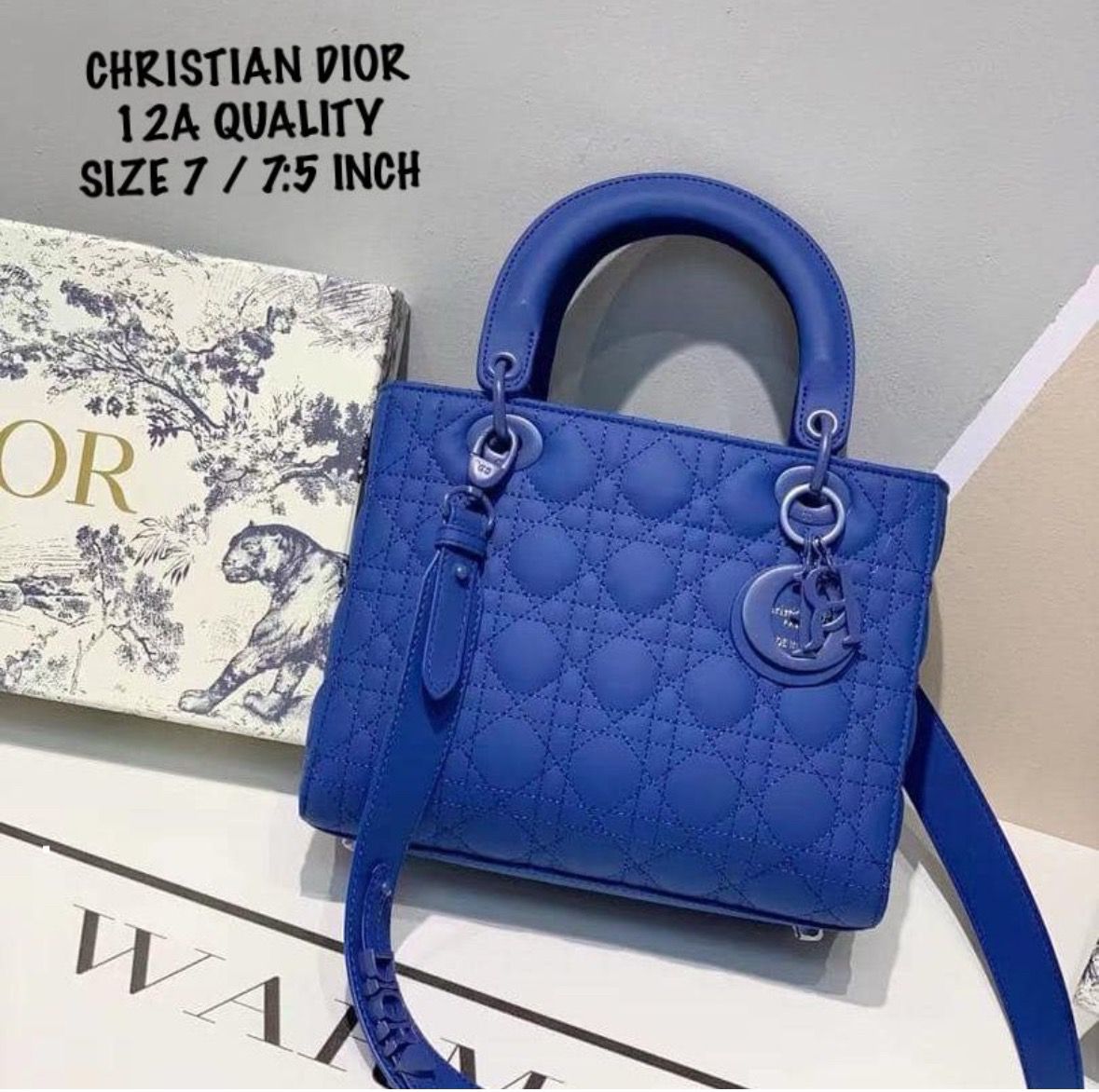 CHRISTIAN DIOR LADY D LITE PATENT BAG