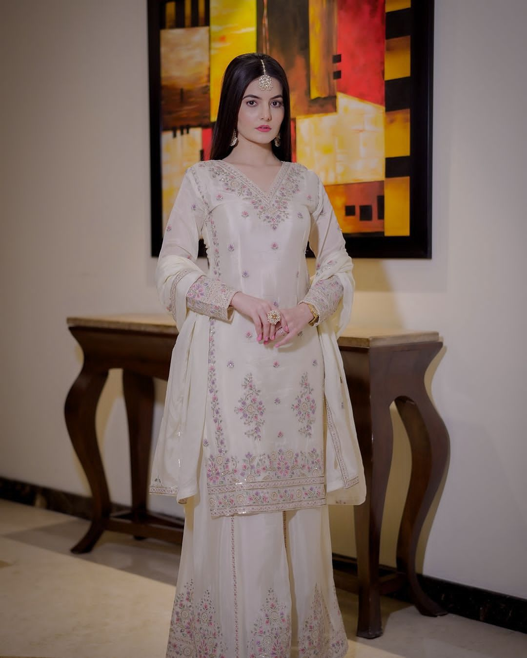 Heavy Sharara Suit For Wedding Party 2024