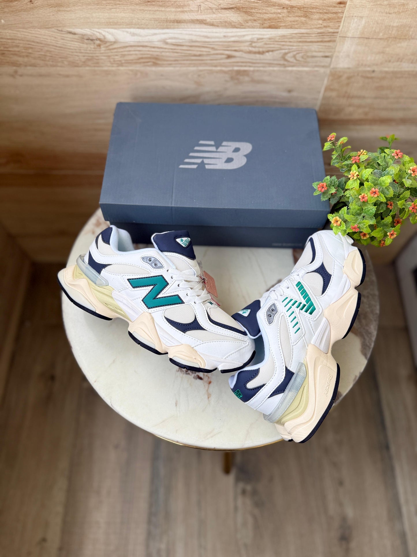 New Balance 9060 White Silver – Premium Showroom Quality Sneakers