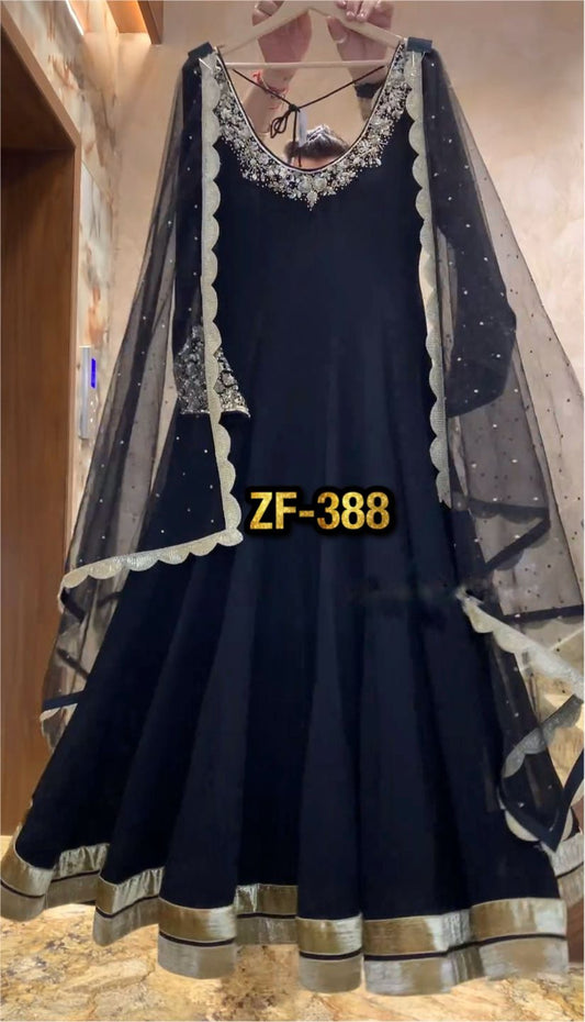 Heavy Embroidery Sequence Work Gown With Fully Stiched and Dupatta Ready to Wear